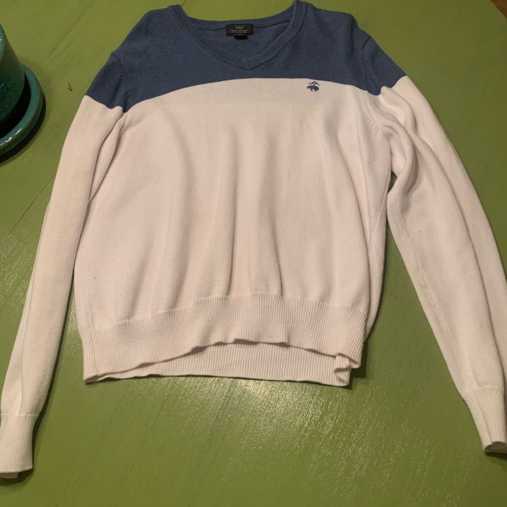 Blue and White Brooks Brother’s Sweater